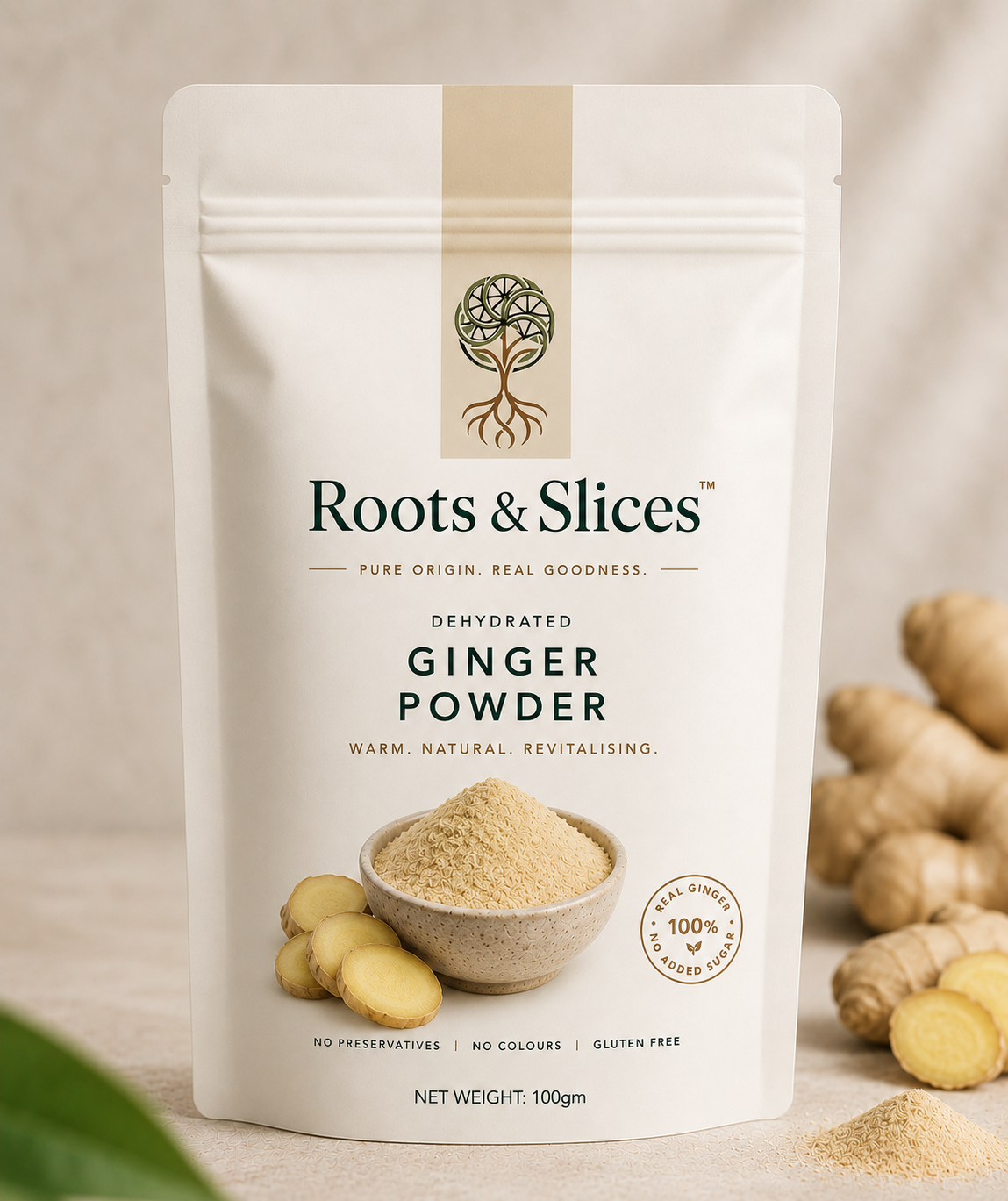 DEHYDRATED GINGER POWDER